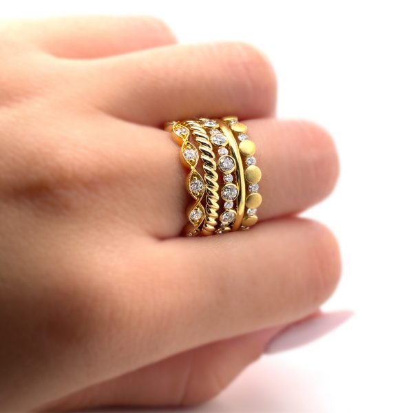 Jack Kelége 18k gold rings