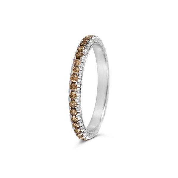 Jack Kelége cognac diamond band - KGBD107-3