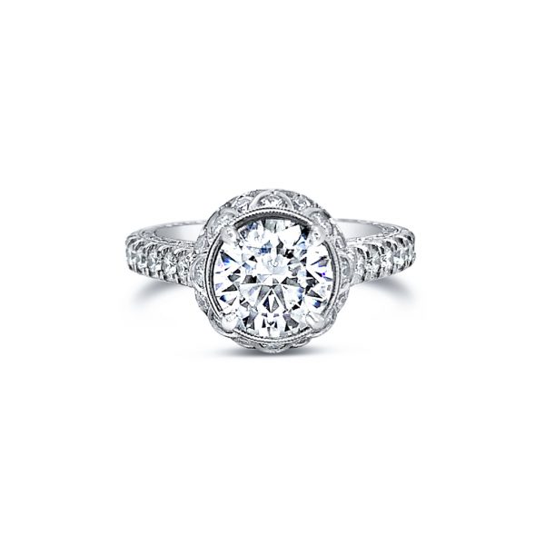 Jack Kelége diamond engagement ring set in platinum - KPR628