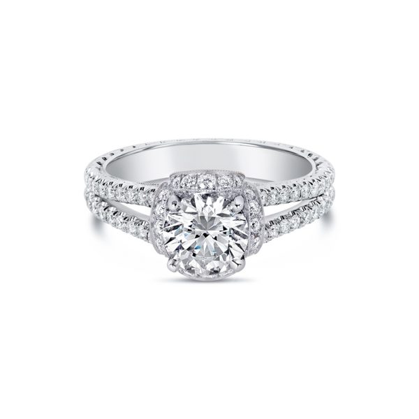 Jack Kelége diamond flower engagement ring - KGR1067