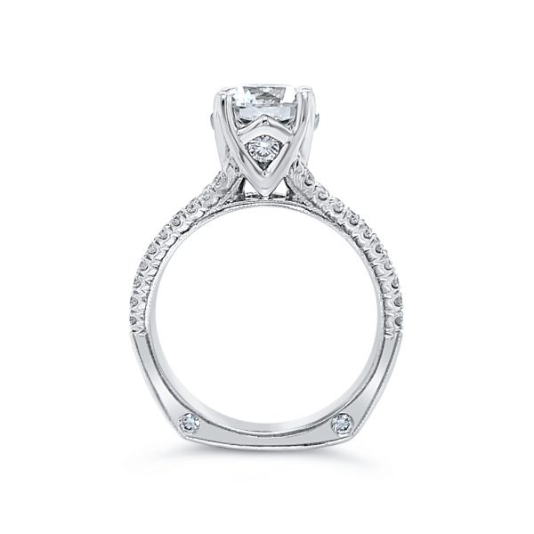 18k White Gold Split Shank Diamond Engagement Ring - KGR1005