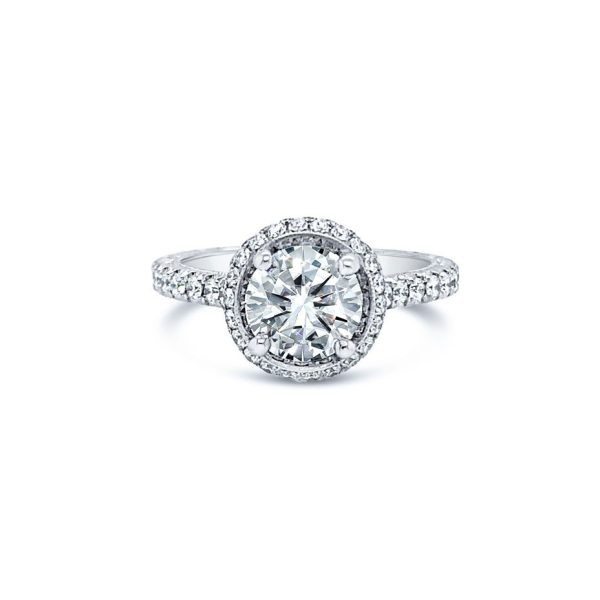 Jack Kelége diamond halo engagement ring - KGR1038