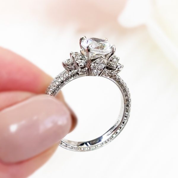 Side Stone Diamond Engagement Ring - KGR1134