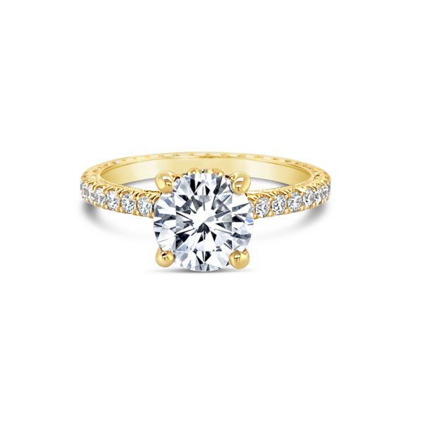 Jack Kelége yellow gold diamond solitaire ring - KGR1257Y