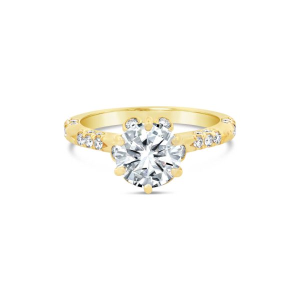 Jack Kelége yellow gold diamond engagement ring - KGR1277Y