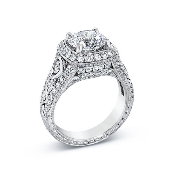 Diamond Halo Engagement Ring - KPR590