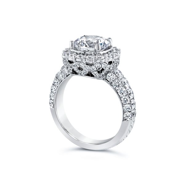 Diamond Halo Engagement Ring - KPR718