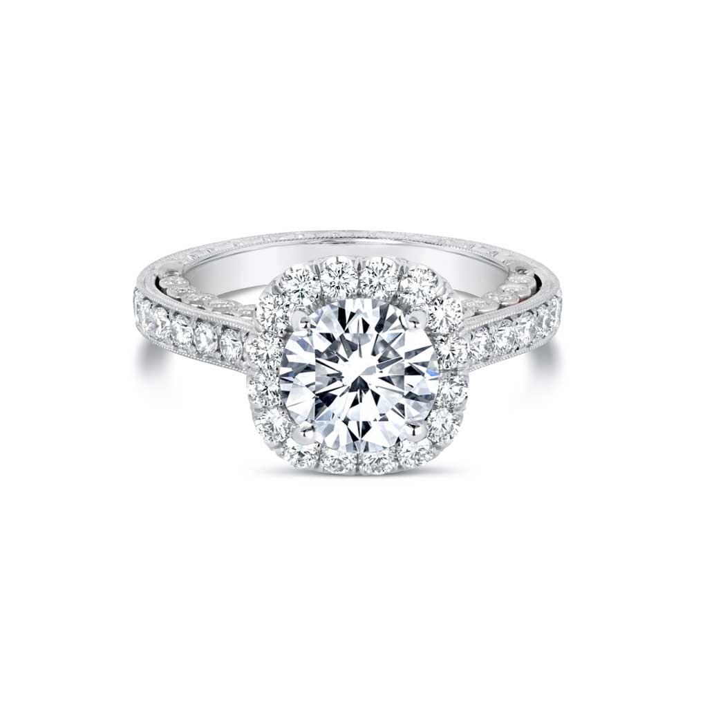 Jack Kelége hidden diamond engagement ring - KPR775