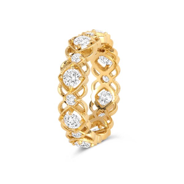 Sapphire and Diamond Eternity Band - KGBD162-3