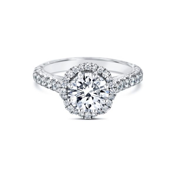 Jack Kelége diamond halo engagement ring - KPR751