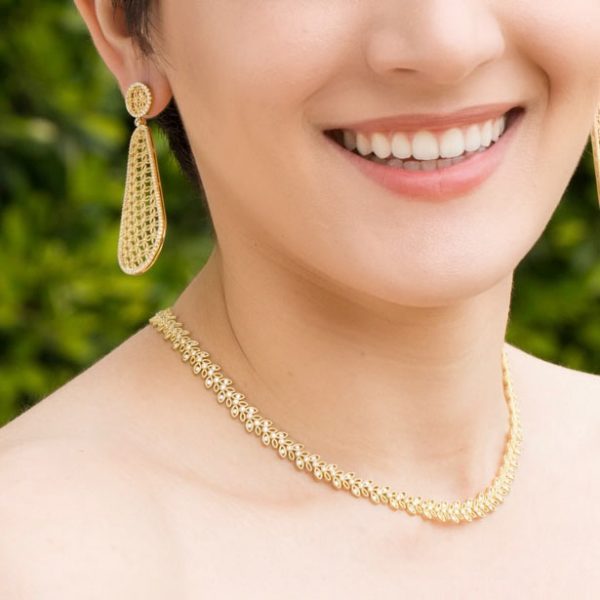 Jack Kelége yellow gold diamond necklace - KGN205Y