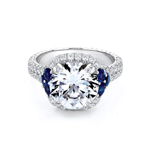 Jack Kelége diamond & sapphire engagement ring - KPR742S