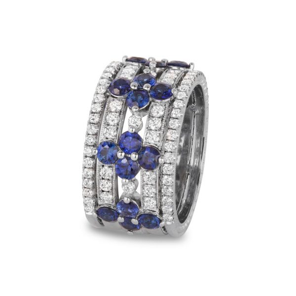 Jack Kelége sapphire & diamond band - KPBD802
