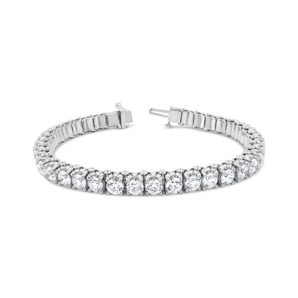 Jack Kelége diamond tennis bracelet in 18k white gold - KGB138