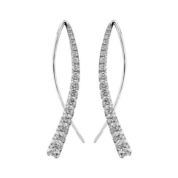 Jack Kelége diamond threader earrings - KGE144