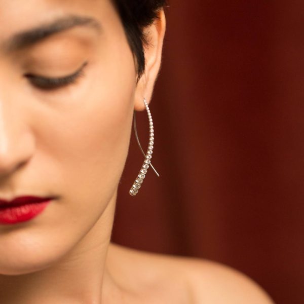 Diamond Threader Earrings - KGE144B