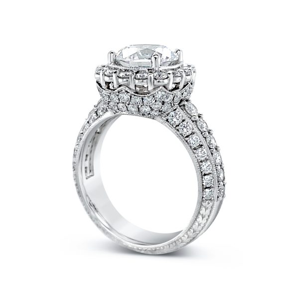Diamond Halo Engagement Ring - KPR646