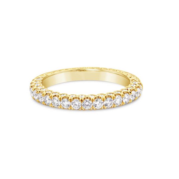 3-Sided Diamond Wedding Band - KGBD1288Y