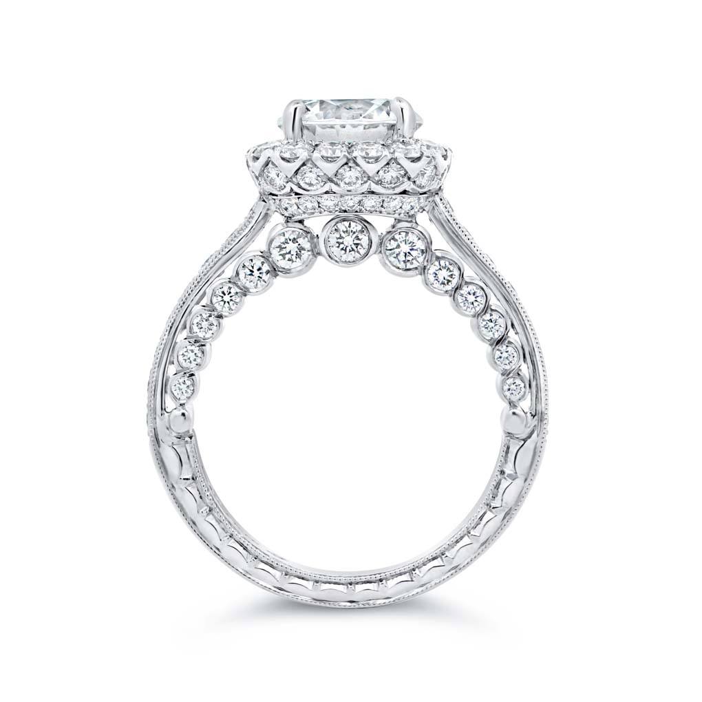 Diamond Halo Engagement Ring - KPR775