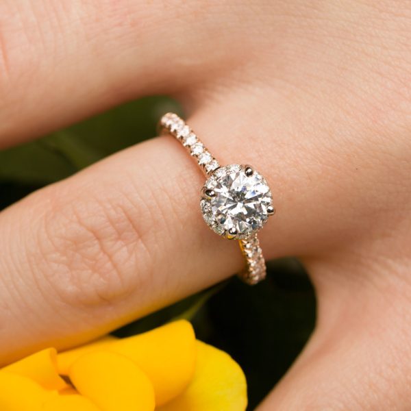 Hidden Halo Diamond Pavé Engagement Ring - KGR1161