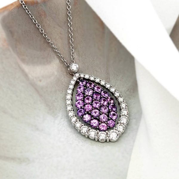 Jack Kelége purple sapphire pendant necklace - KGN204PS