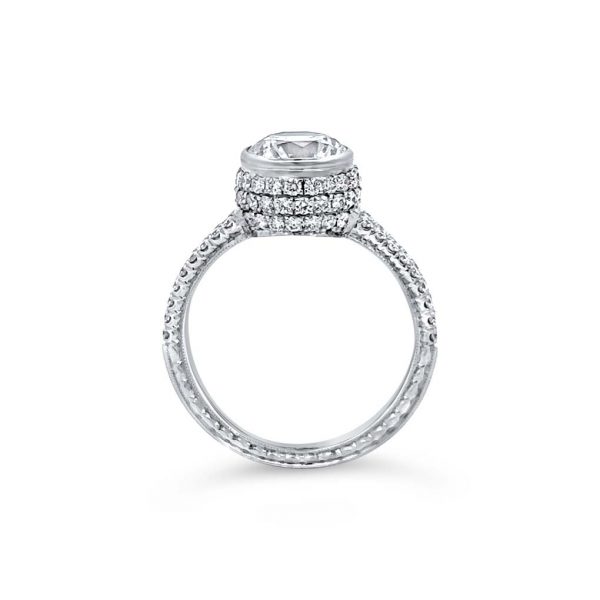 Diamond Bezel Solitaire Engagement Ring - KGR1108