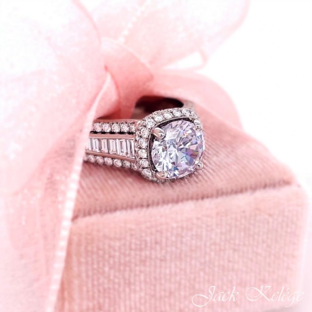 Jack Kelége diamond baguette engagement ring - KPR615