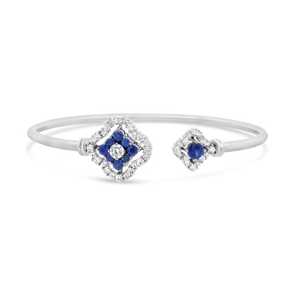 Jack Kelége sapphire and diamond open bracelet - KGB192S