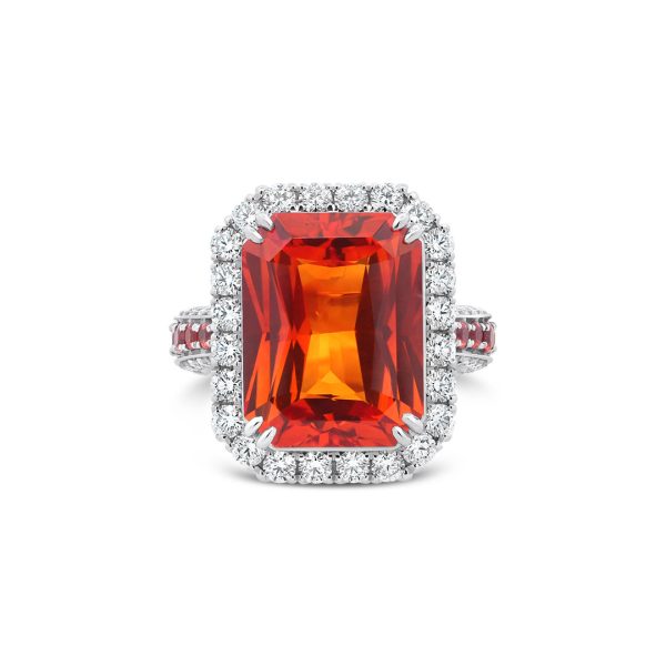 Jack Kelége orange sapphire and diamond ring - KPR845