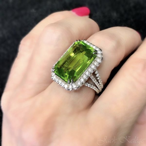 Peridot and Diamond Ring - KGR1111