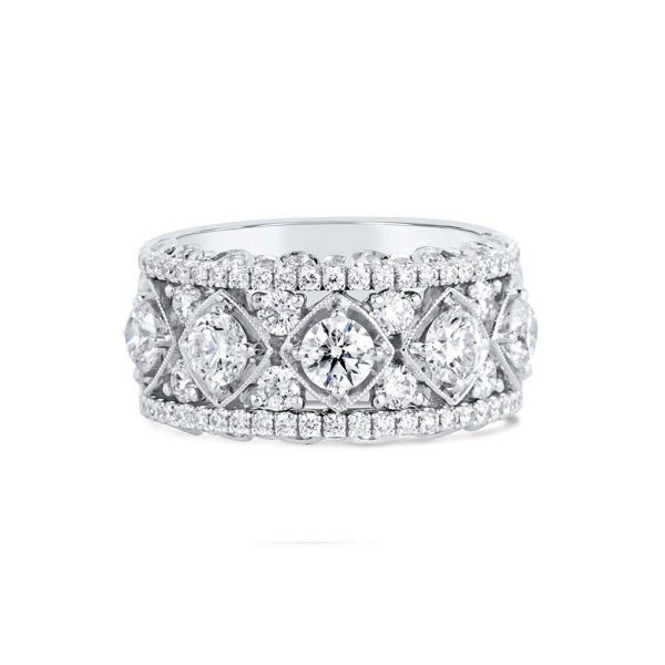 Wide Diamond Band - KPBD776