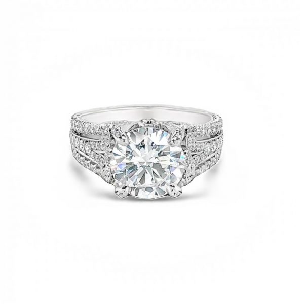 Jack Kelége platinum engagement ring - KPR596