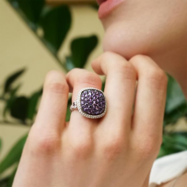 Purple Sapphire and Diamond Ring - KGR153