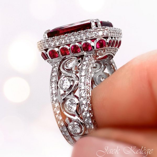 Rubellite and Diamond Ring - KGR138