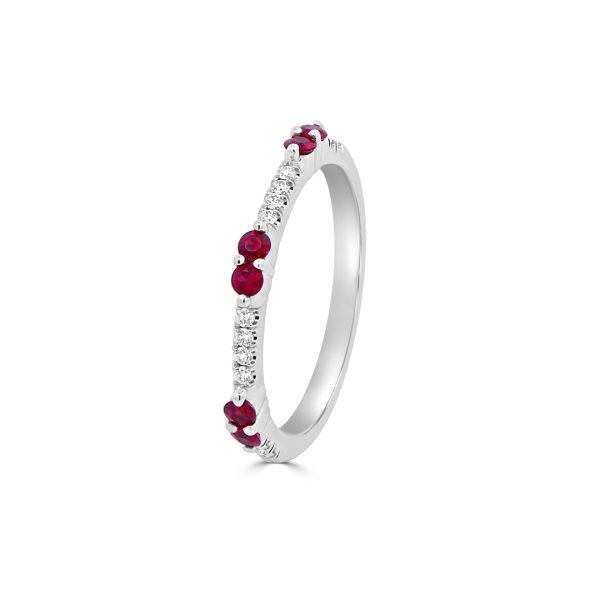Jack Kelége ruby and diamond band - KGBD243R