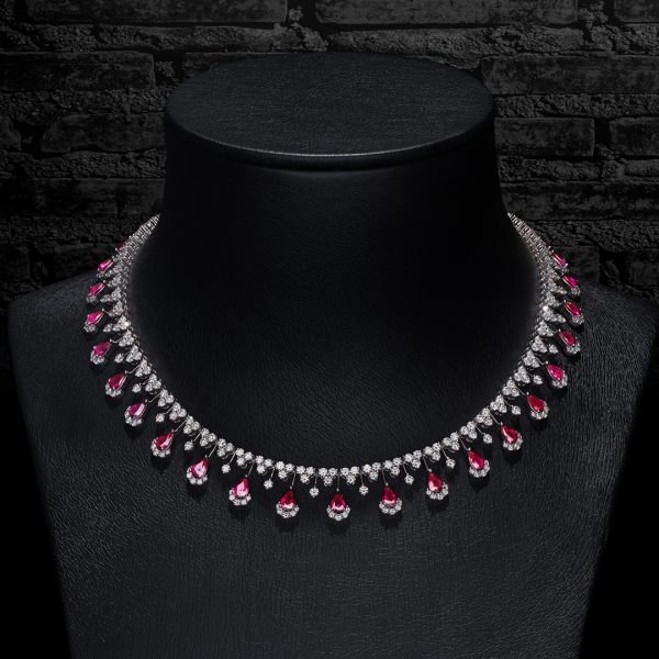 Jack Kelége ruby and diamond necklace - KGN202