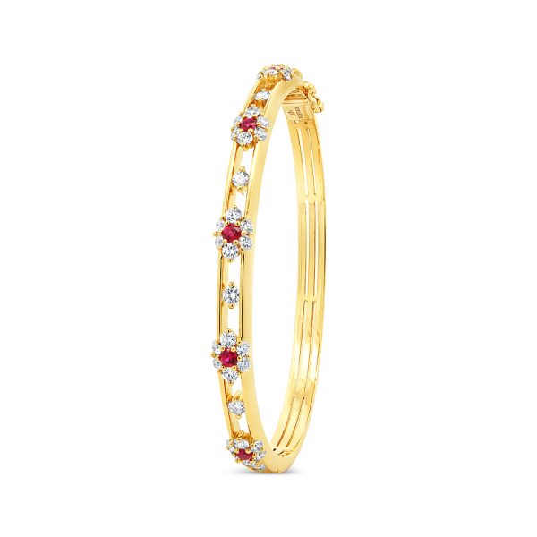 Diamond Bloom Bangle Bracelet - KGB200Y