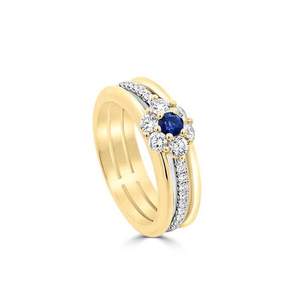 Sapphire Flower Band - KGBD262YS