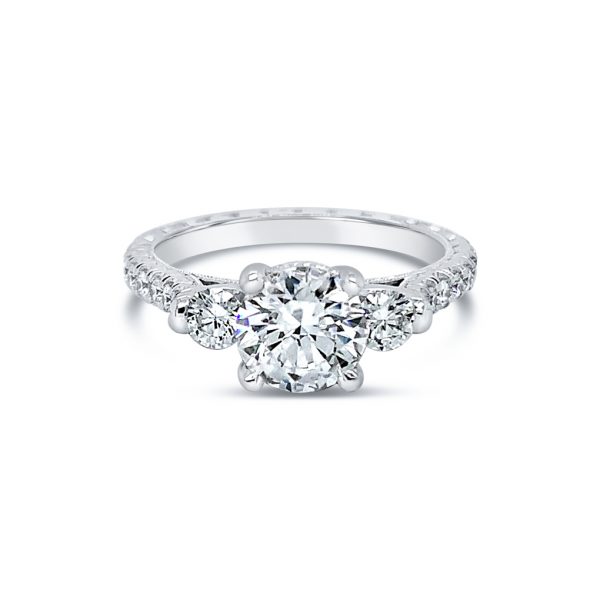 Jack Kelége 3-stone diamond engagement ring - KGR1041