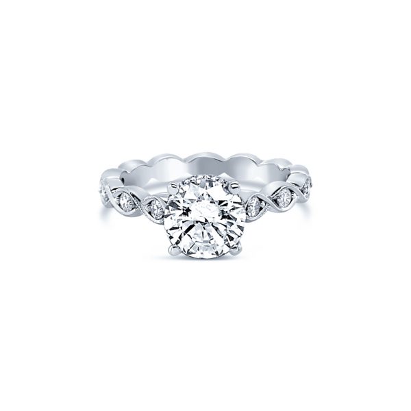 Jack Kelége twisted diamond band engagement ring - KGR1114