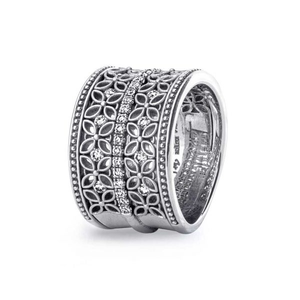 Jack Kelége white gold diamond band - KGBD174-1
