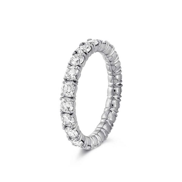 Jack Kelége women's diamond wedding band set in platinum - KPR479BD