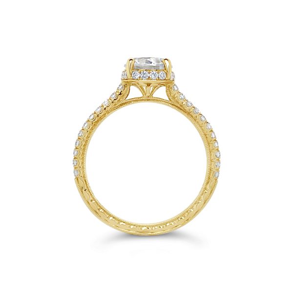 Hidden Halo Diamond Solitaire Engagement Ring - KGR1069