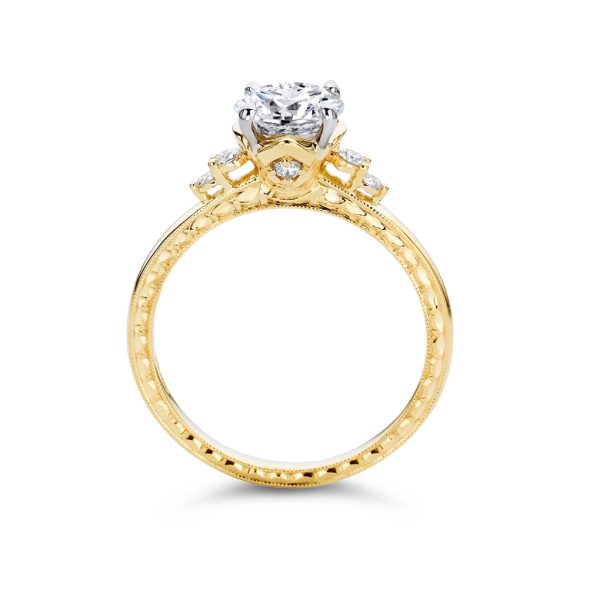 Side-Stone Diamond Engagement Ring - KGR1154Y