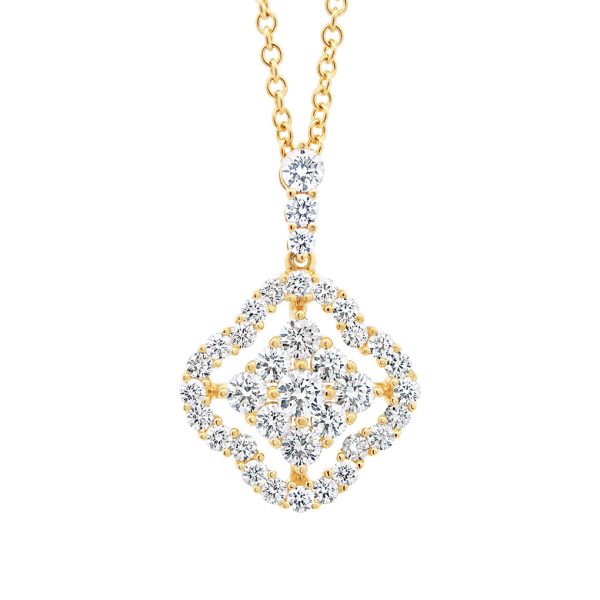 Jack Kelége yellow gold pendant necklace - KGN208Y