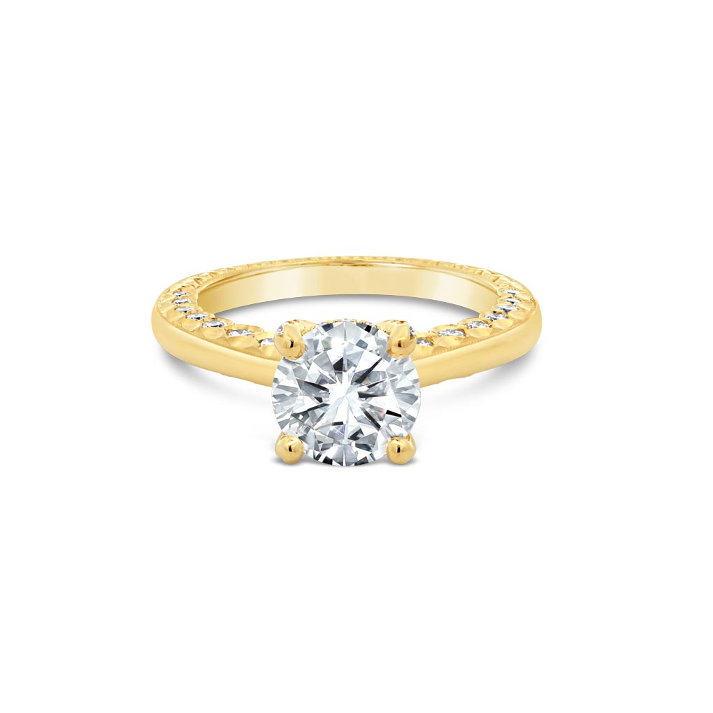 Jack Kelége yellow gold diamond engagement ring - KGR1289
