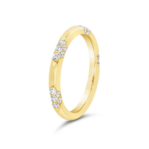 Jack Kelége yellow gold diamond band - KGBD1279Y