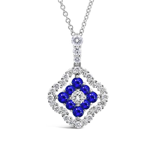 Jack Kelége sapphire and diamond pendant necklace - KGN208S