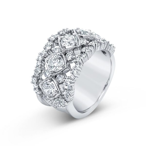 Jack Kelége diamond anniversary band set in platinum - KPBD822