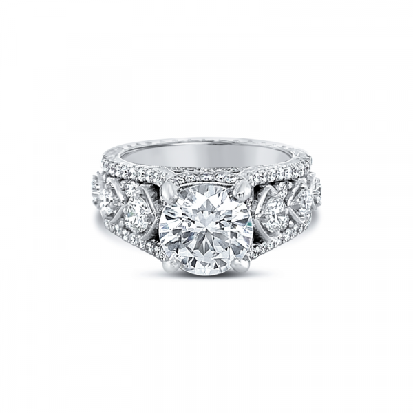Jack Kelége diamond engagement ring set in platinum - KPR653